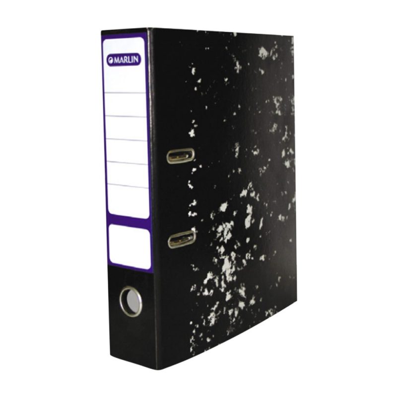 Lever Arch File Black Mottle – Metal Compressor + Rado Clip