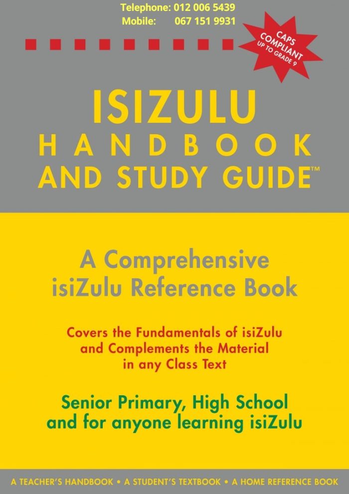Isizulu Hand Book & Study Guide, Isbn 9780620325875