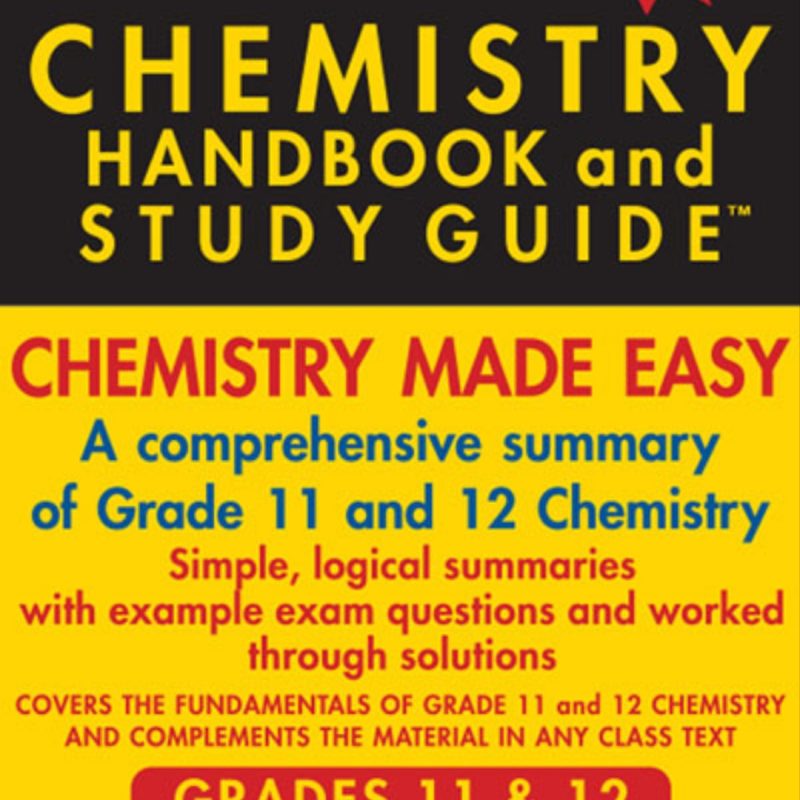Chemistry Hand Book & Study Guide, Isbn 9781990992360