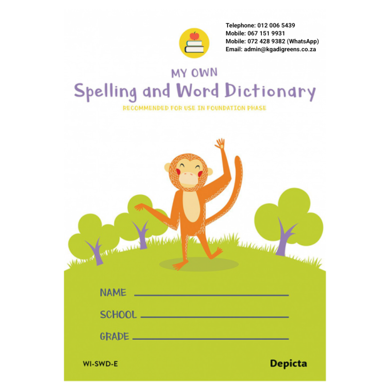 My own Spelling & Word Dictionary