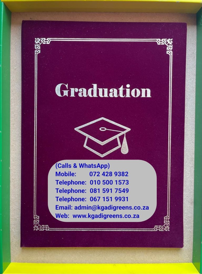 Graduation Certificate Folder A4 Velvet | Premium Certificate Cover for ...