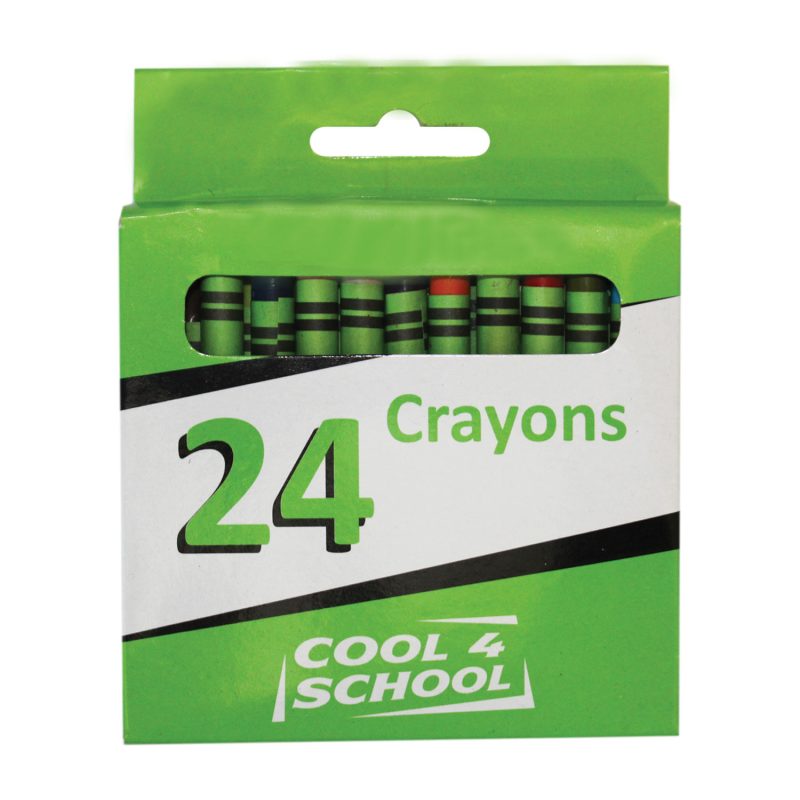 Wax Crayons - 8mm (24pc) - Cool 4 School