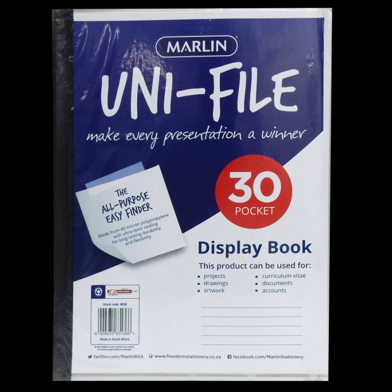 Marlin 30 Pockets Uni-File /  Flip File