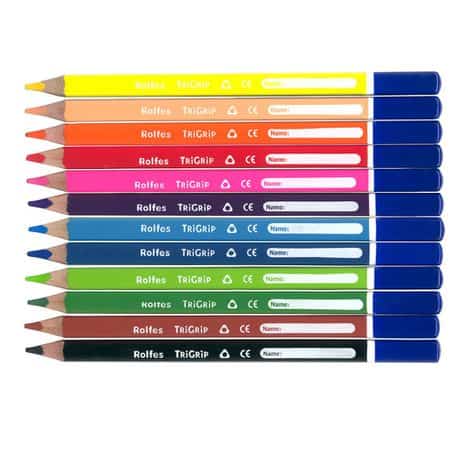 Rolfes Thin Tri-Grip Pencils: 24  Colour Pack