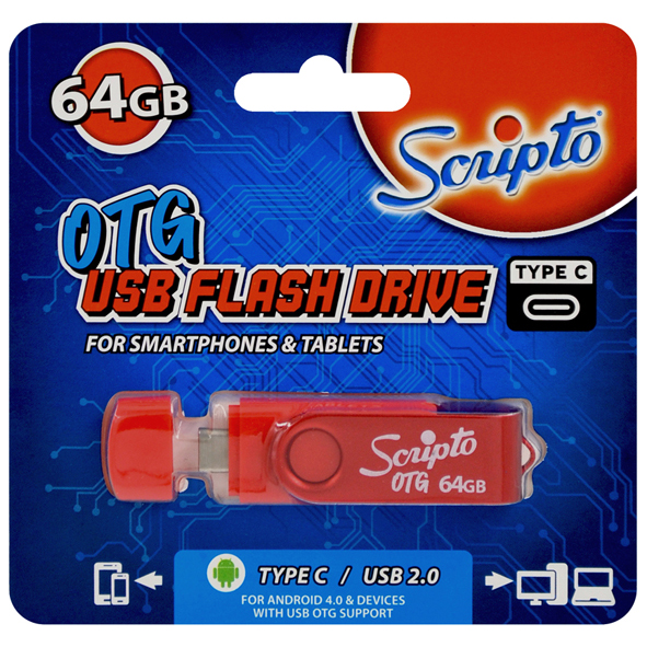 SCRIPTO OTG FLASH DRIVE - 64 GB