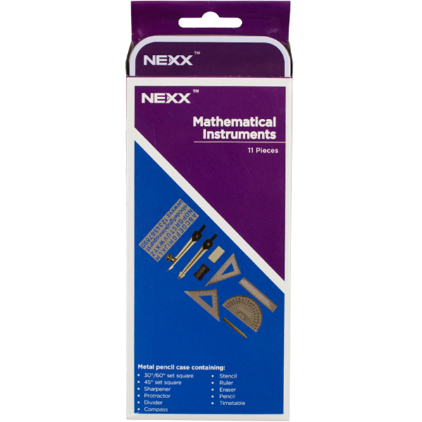 Nexx Maths Set 11 Piece Econo