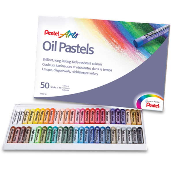 Pentel Oil Pastels 50 Colour