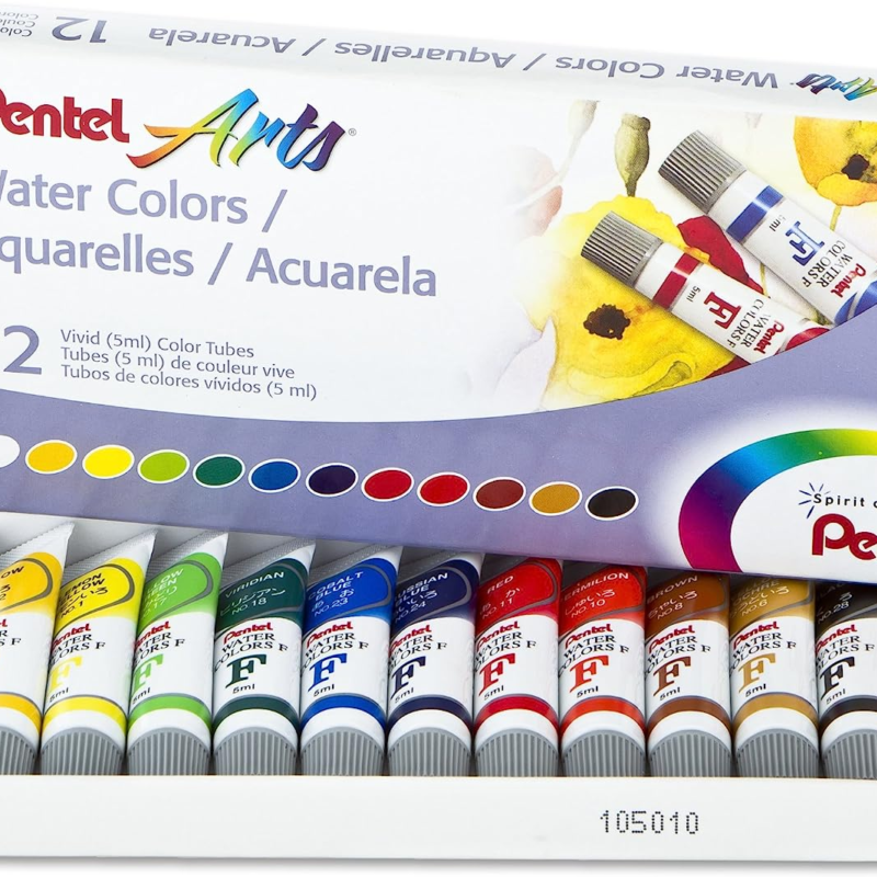 Pentel Watercolour Paint 12 Colours
