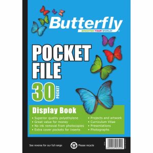 Butterfly A4 Pocket/Display File (30 Page) - Kgadi Greenleaf