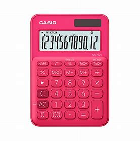 Casio Ms20uc-Bu 12 Digit Red
  Mini Desk Calculator