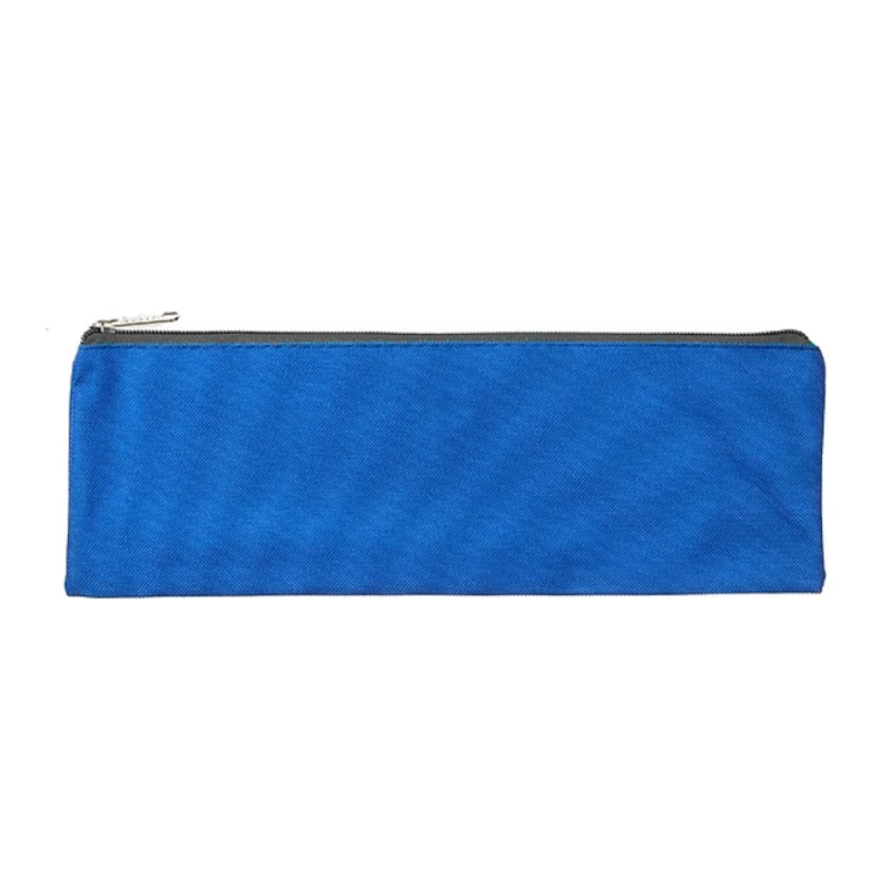 Meeco 32cm Nylon Pencil Bag Blue