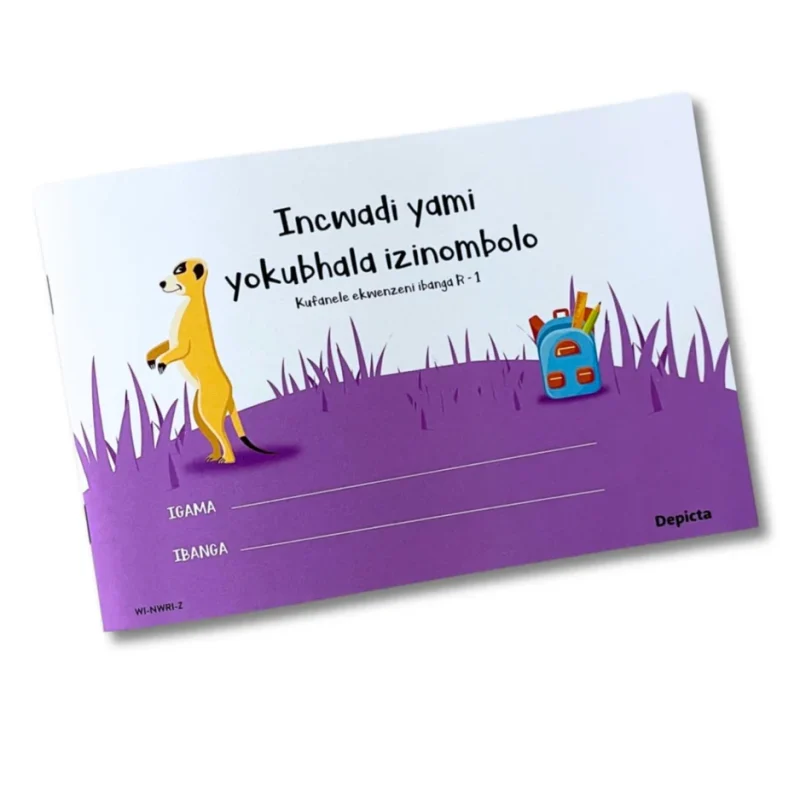 Incwadi yami yokubhala izinombolo (number
  writing in Zulu) 