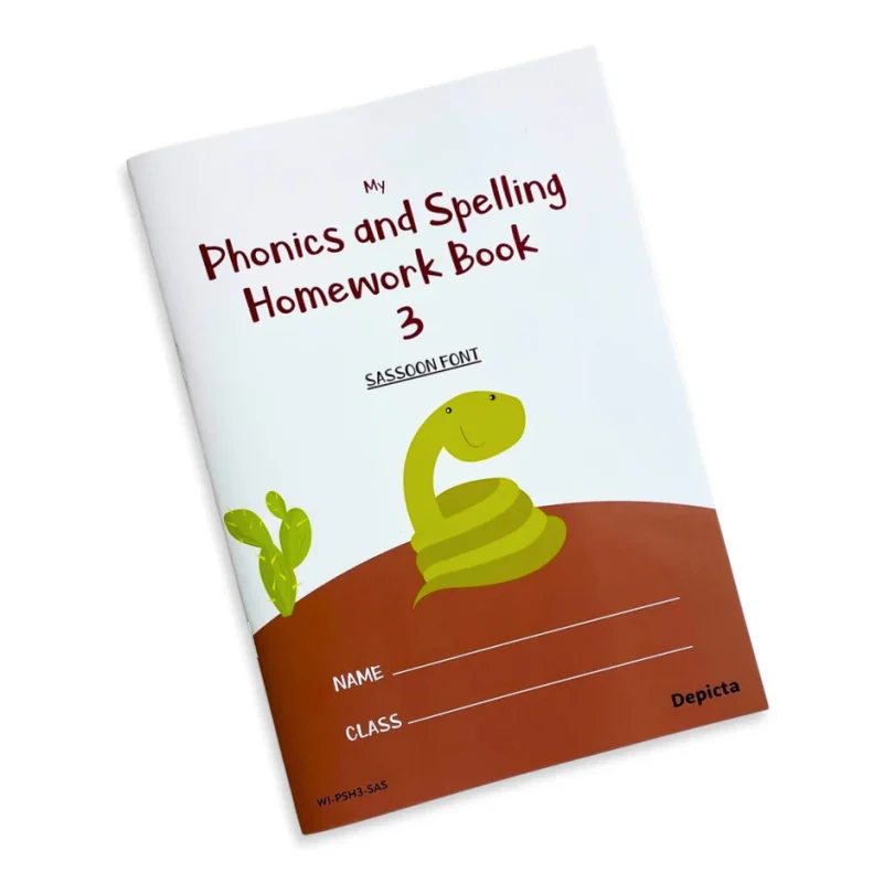 My Phonics and Spelling Homework Book 3 —
  Sassoon Font 