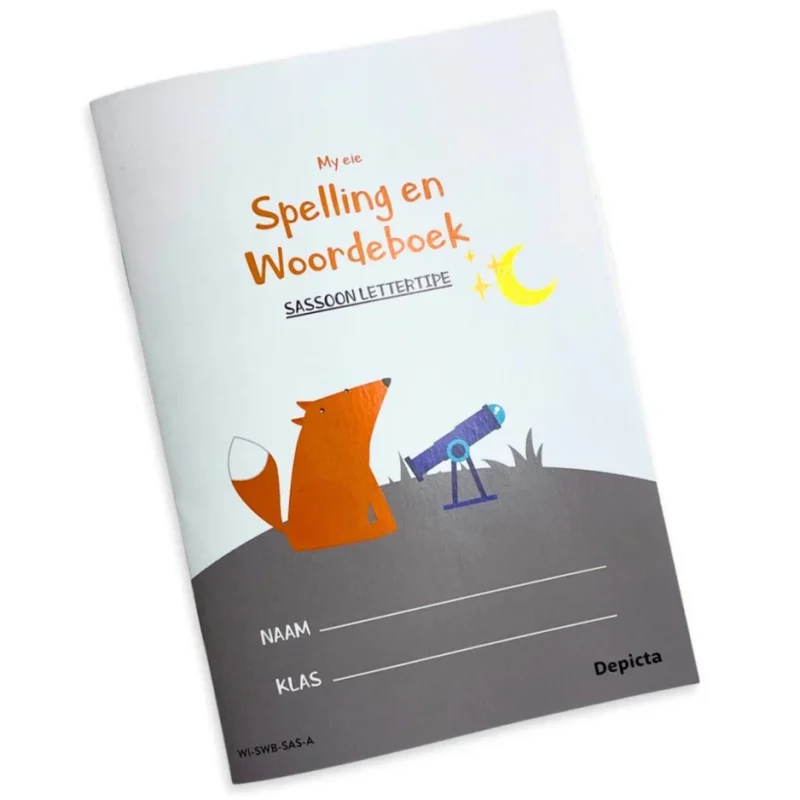 My eie Spelling en Woordeboek — Sassoon
  Lettertipe 